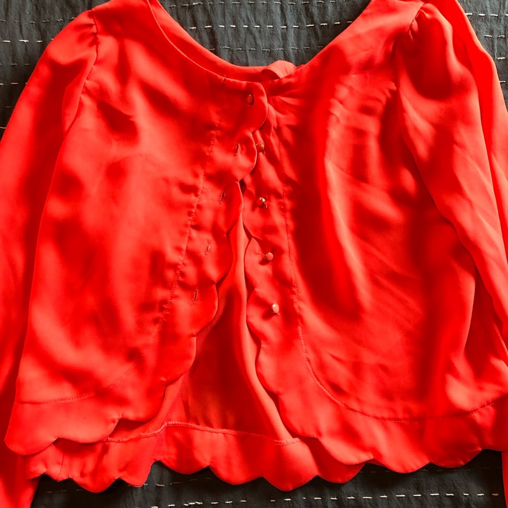 Coral Blouse